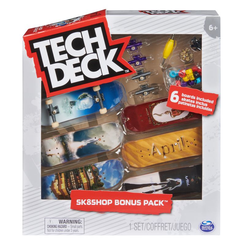 Tech Deck skateshop 6ks s příslušenstvím April