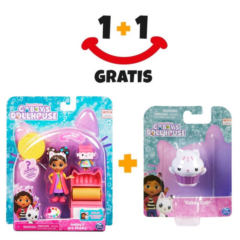 Akce 1+1 Gábinin kouzelný domek kočičí sada umělecké studio + figurka Cakey Cat ZDARMA