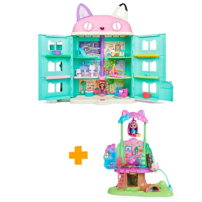 Výhodný balíček: Gábinin kouzelný domek velký dům + Gábinin kouzelný domek dům na stromě