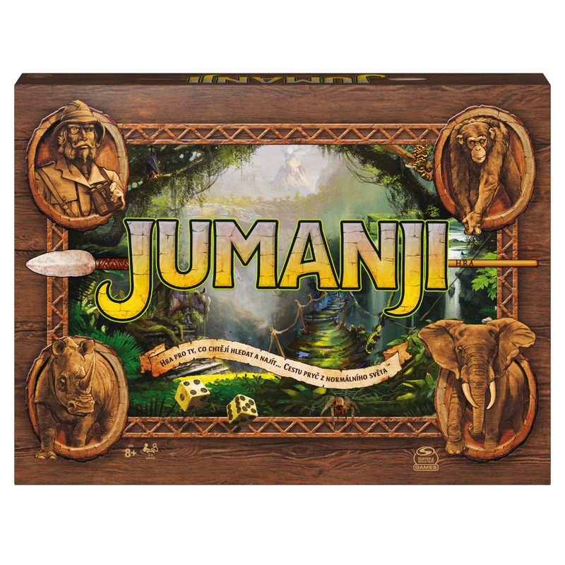 Akce 1+1 Společenská hra Jumanji - česká verze + Hedbanz Hra pro dospělejší ZDARMA