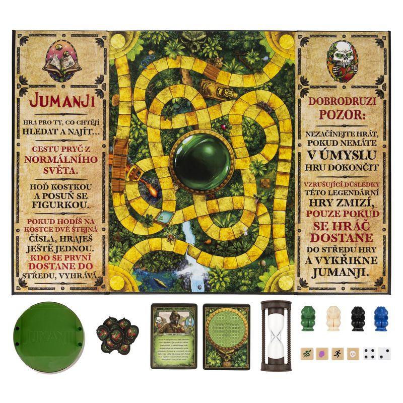 Akce 1+1 Společenská hra Jumanji - česká verze + Hedbanz Hra pro dospělejší ZDARMA