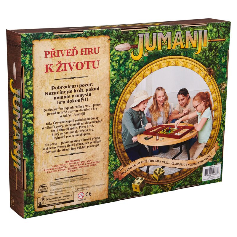 Akce 1+1 Společenská hra Jumanji dřevěná edice + Hedbanz Hra pro dospělejší ZDARMA