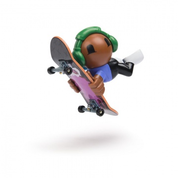 Tech Deck SK8 Crew fingerboard s figurkou zelená sluchátka
