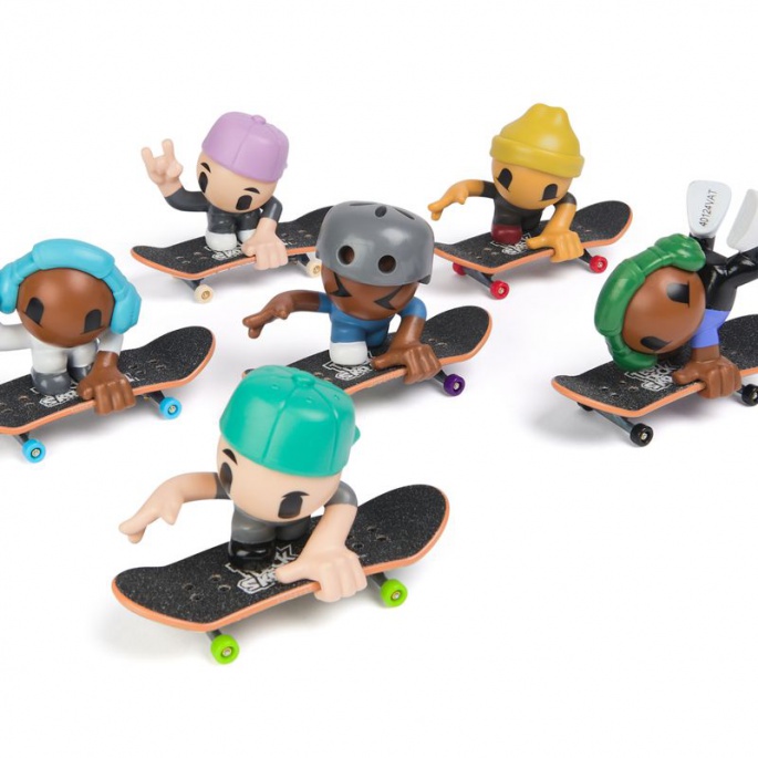 Tech Deck SK8 Crew fingerboard s figurkou šedá helma