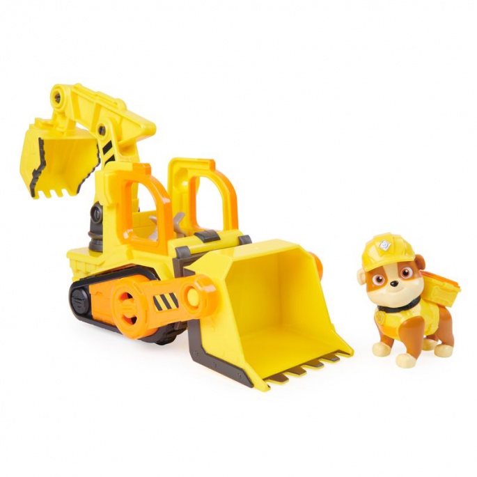 Výhodný balíček: Rubble & Crew interaktivní jeřáb se zvuky 60 cm + základní vozidlo Rubble