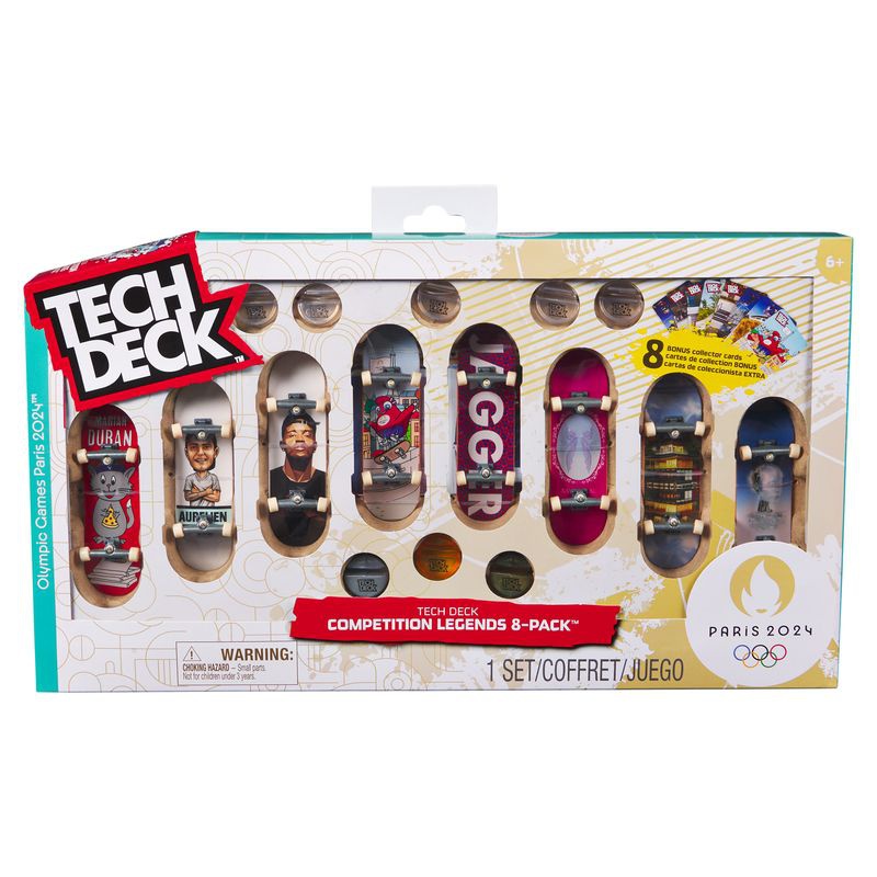 Akce 1+1: Tech Deck olympijské multi balení 8 ks + SK8 Crew fingerboard s figurkou ZDARMA