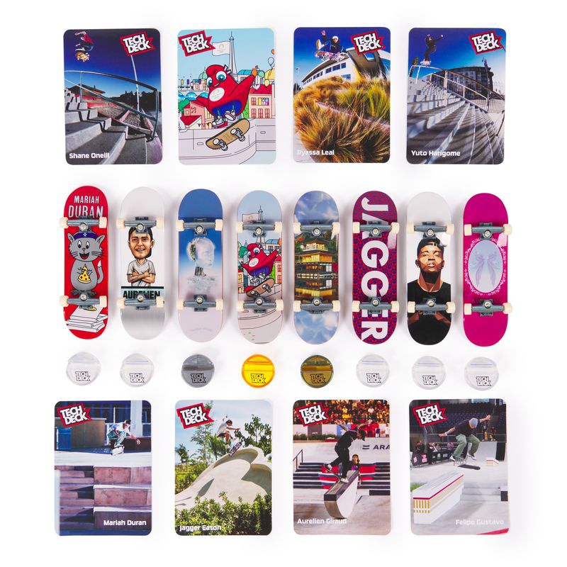 Akce 1+1: Tech Deck olympijské multi balení 8 ks + SK8 Crew fingerboard s figurkou ZDARMA