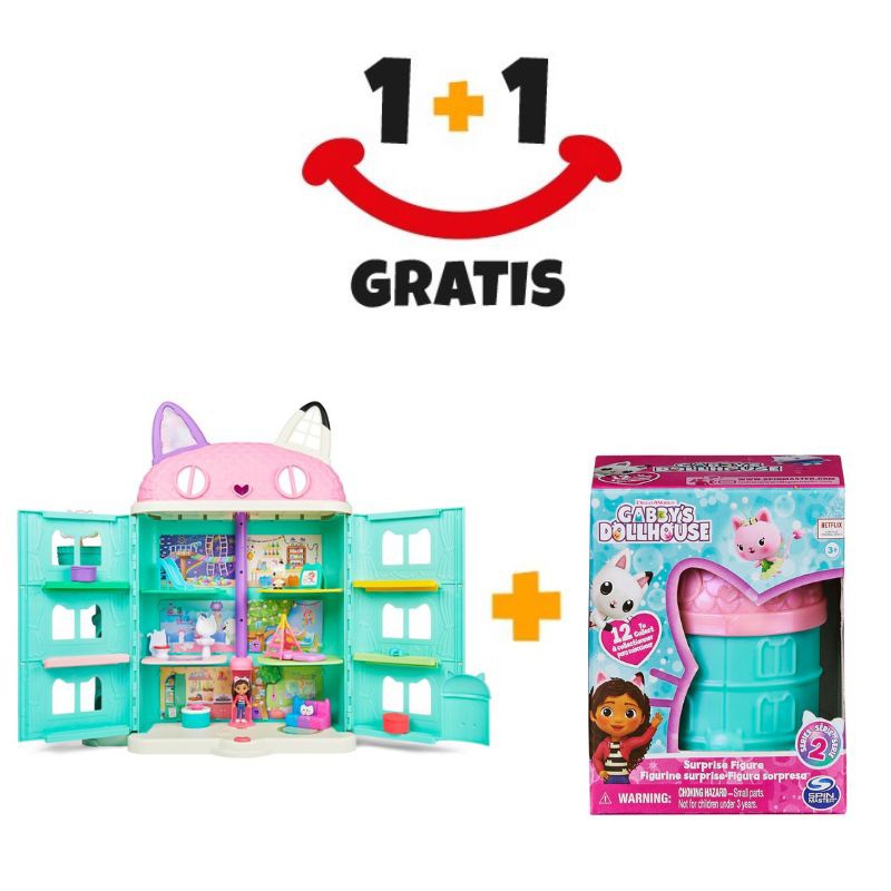 Akce 1+1 Gábinin kouzelný domek velký dům + figurka Gábi v domečku ZDARMA
