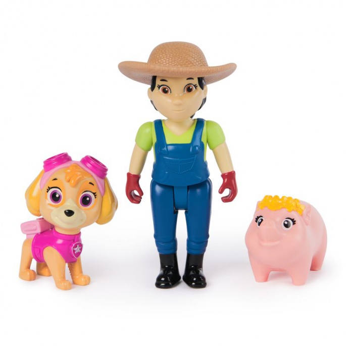 Figurky starosty Humdingera a farmářky Yumi + figurka starostky Goodwayové s Rubble ZDARMA