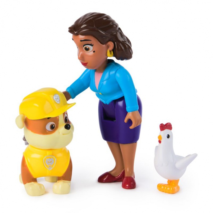 Figurky starosty Humdingera a farmářky Yumi + figurka starostky Goodwayové s Rubble ZDARMA
