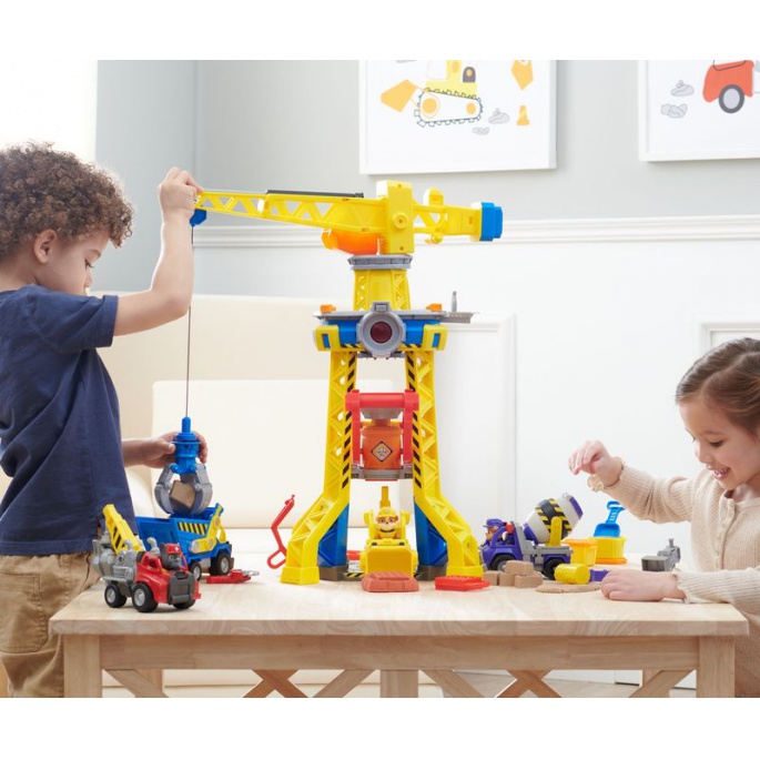 Balíček: Rubble a jeho parta interaktivní jeřáb 60 cm + Goodwayová a Rubble za polovinu