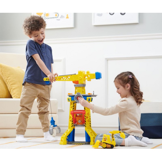 Balíček: Rubble a jeho parta interaktivní jeřáb 60 cm + Goodwayová a Rubble za polovinu