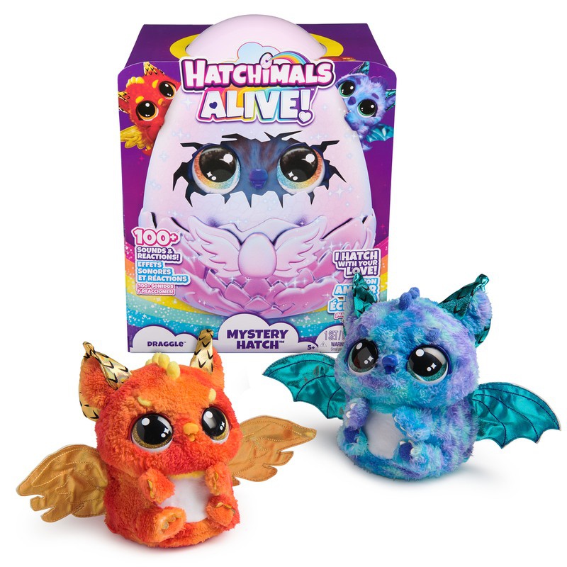 AKCE 1+1: Hatchimals líhnoucí se zvířátko dráček + sourozenci ve vajíčku s doplňky ZDARMA