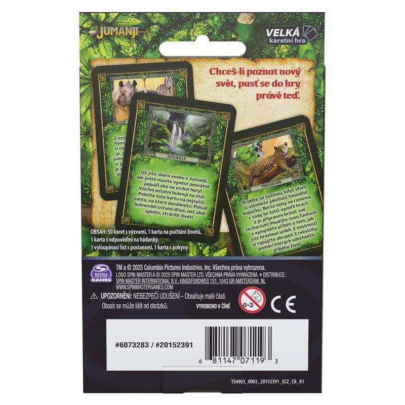 Spin Master Games Jumanji karetní verze  - česká verze