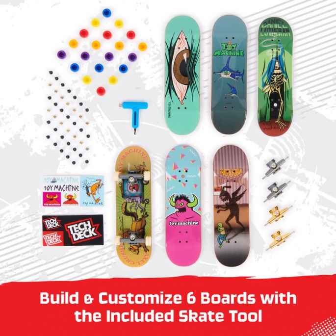 Tech Deck fingerboard 6ks s příslušenstvím