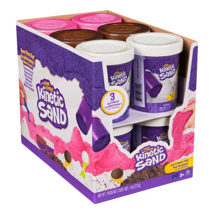 Kinetic Sand hnědá zmrzlina v tubě