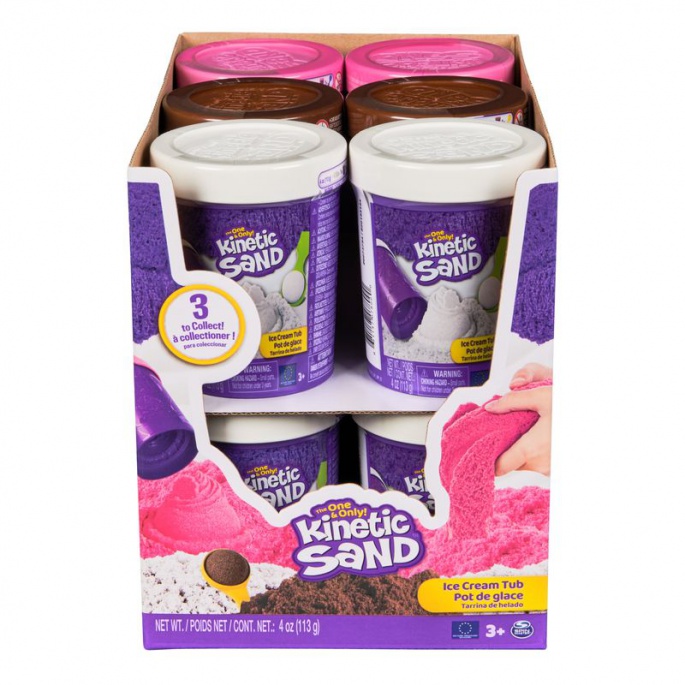 Kinetic Sand hnědá zmrzlina v tubě