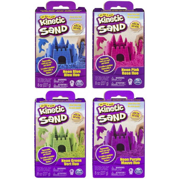 Kinetic Sand neonově fialový písek