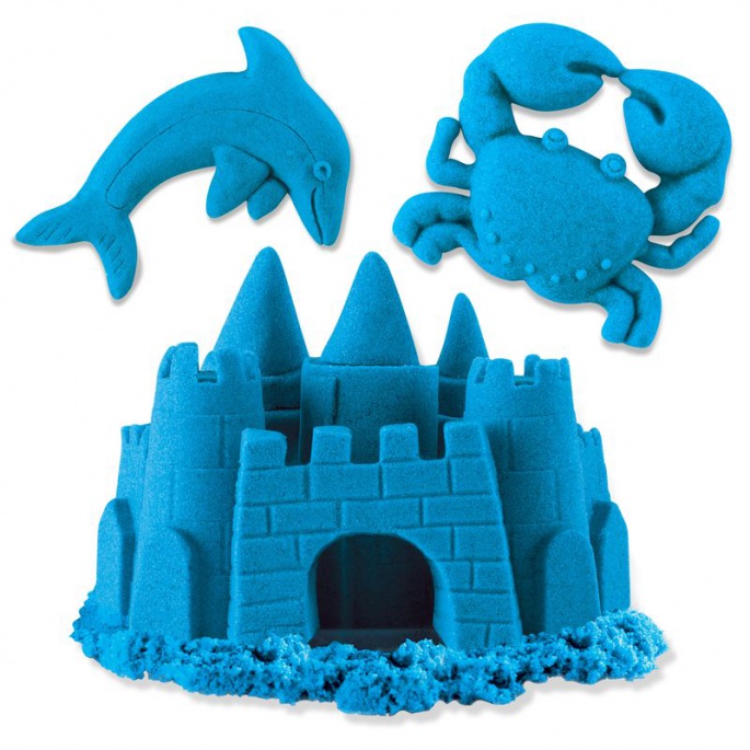 Kinetic Sand neonově modrý písek