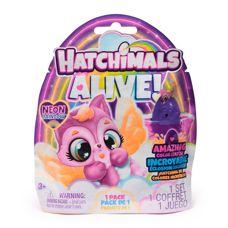 Hatchimals Neónová duha jedno balení