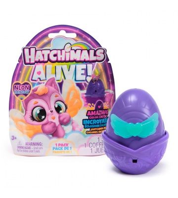 Hatchimals Neónová duha jedno balení