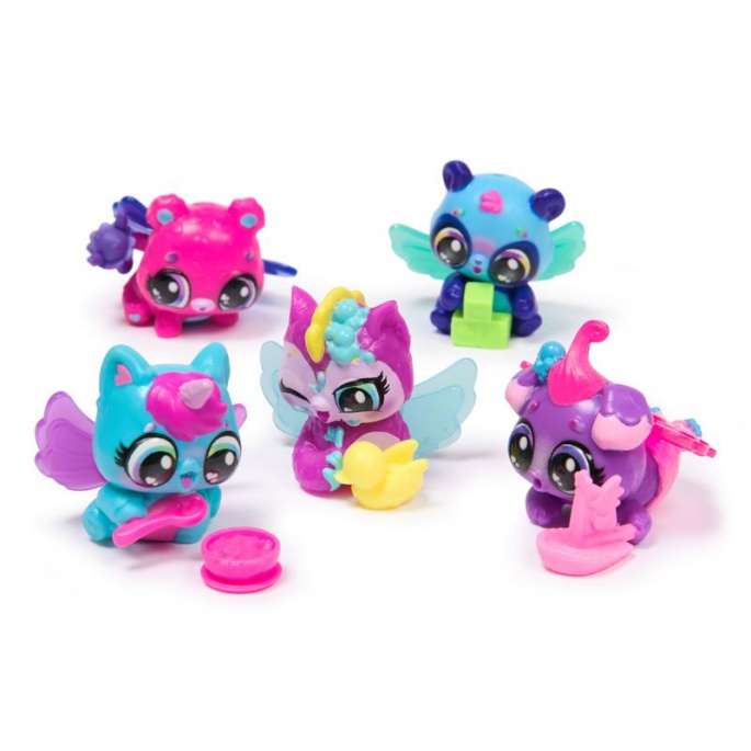 Hatchimals Neónová duha karton zvířátek