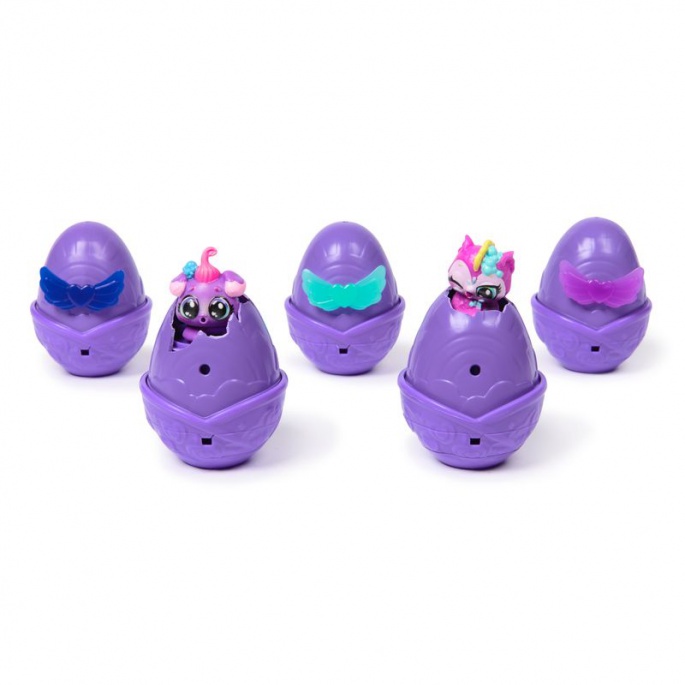 Hatchimals Neónová duha karton zvířátek