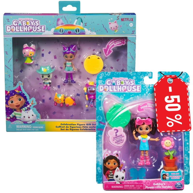 Akce: Gábinin kouzelný domek multibalení figurek oslava + hrací sada zahrádka za polovinu