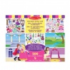 Melissa & Doug samolepky opakovaně použitelné s podložkou - zámek