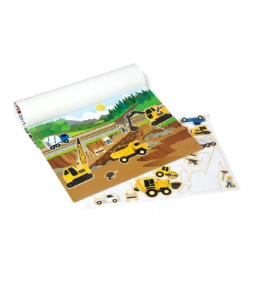 Melissa & Doug samolepky opakovaně použitelné s podložkou - dopravní prostředky