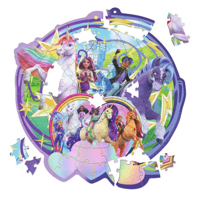 Unicorn Academy puzzle Zámek a jednorožci 100 dílků