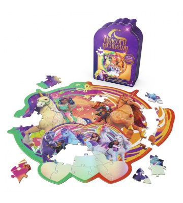 Unicorn Academy puzzle Duhová jízda 100 dílků