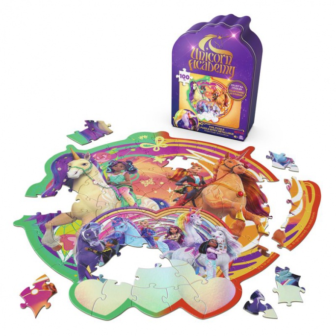 Unicorn Academy puzzle Duhová jízda 100 dílků
