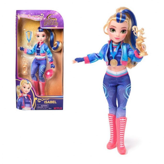 Unicorn Academy panenka Isabel s pohárem a medailí 24 cm