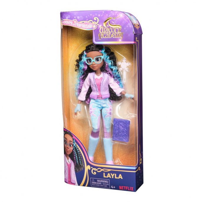 Unicorn Academy panenka Layla s knihou 24 cm