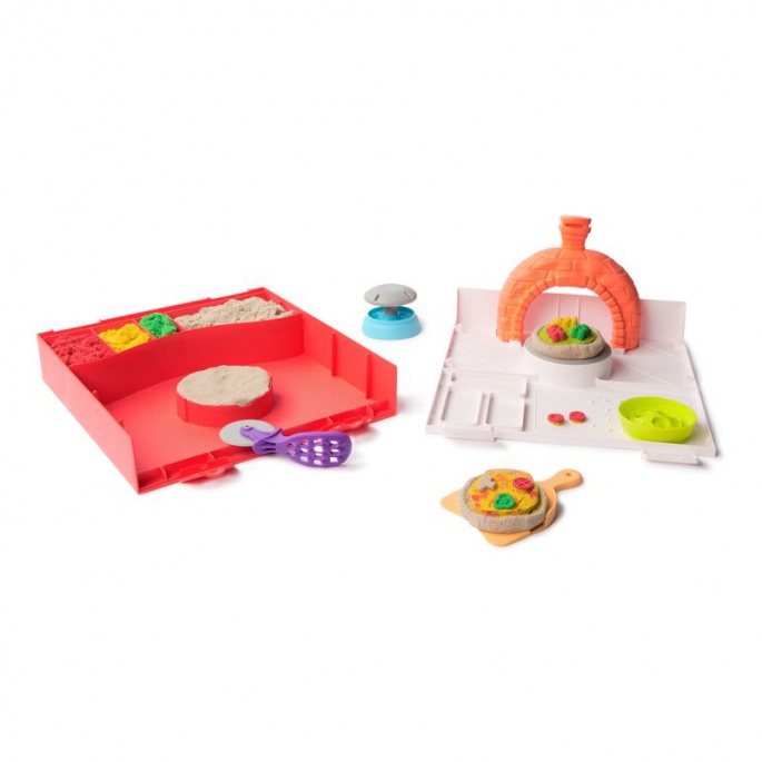 Kinetic Sand výroba pizzy