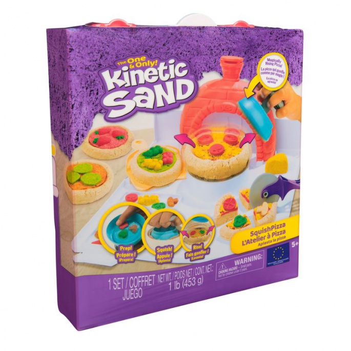 Kinetic Sand výroba pizzy