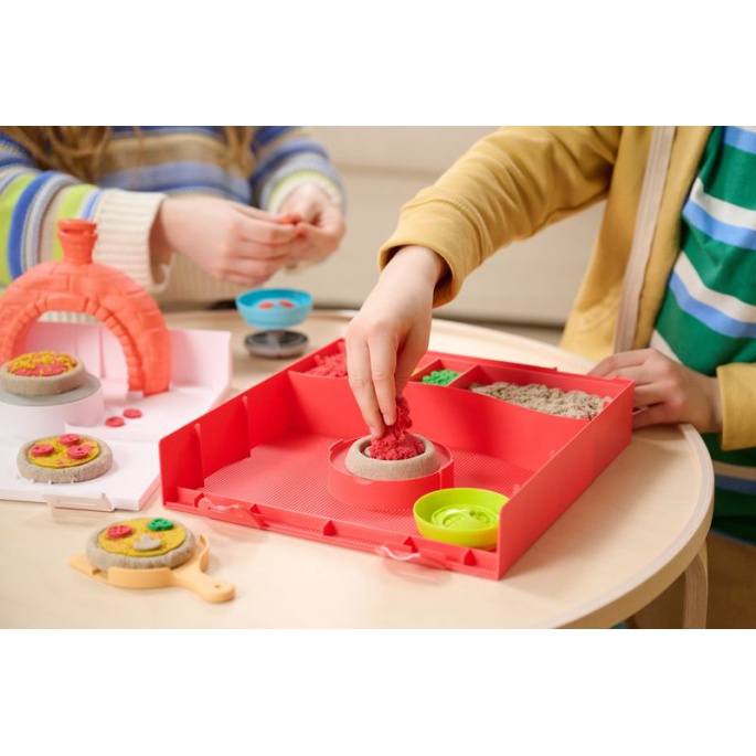 Kinetic Sand výroba pizzy