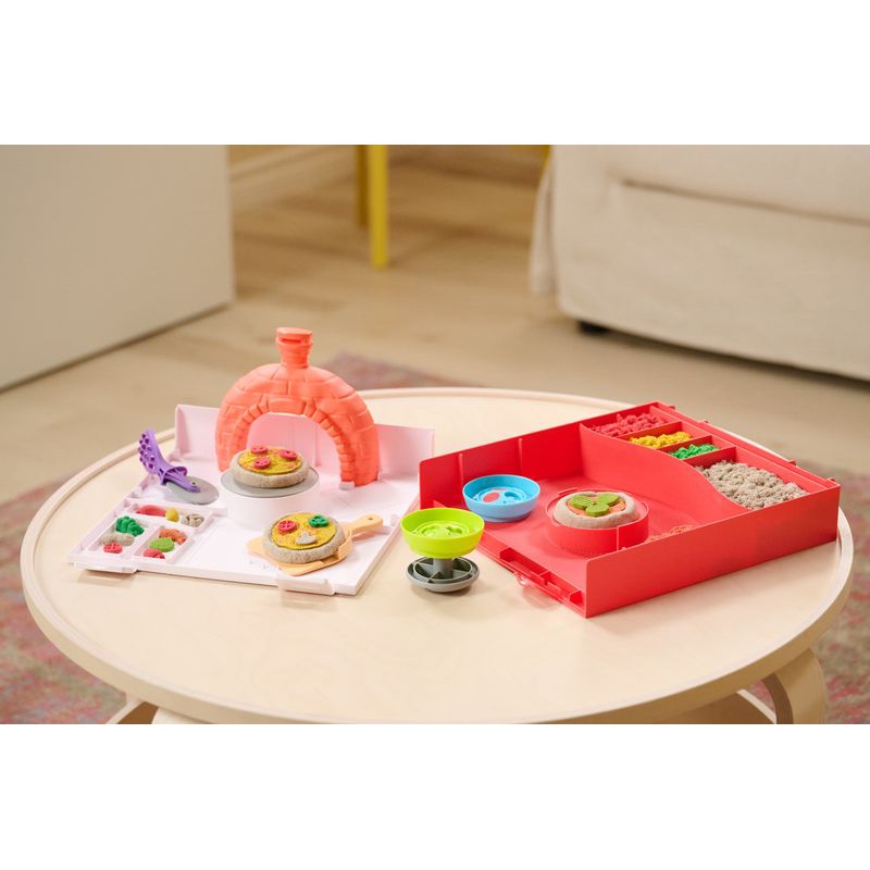 Kinetic Sand výroba pizzy