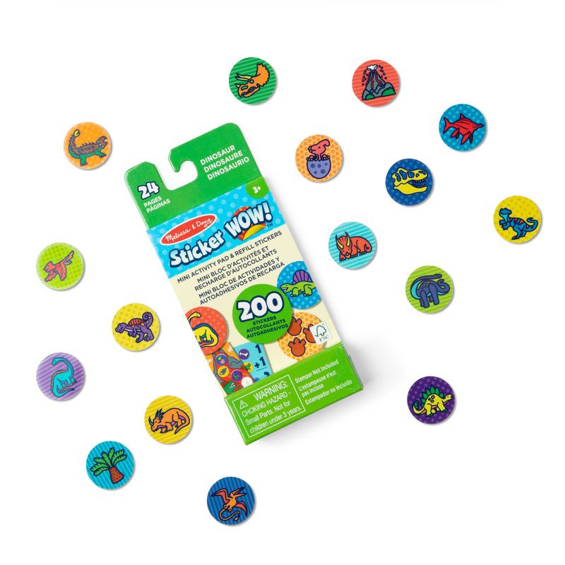 Melissa & Doug Sticker WOW náplně samolepek dinosauři