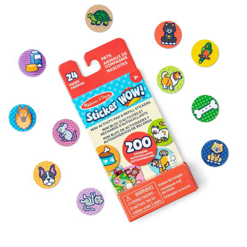 Melissa & Doug Sticker WOW náplně samolepek zvířátka