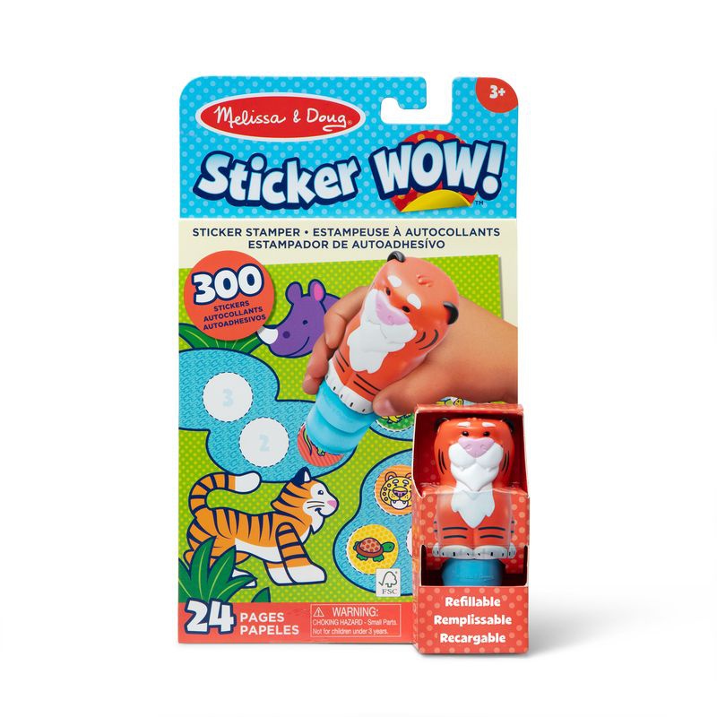 Melissa & Doug Sticker WOW samolepky tygr