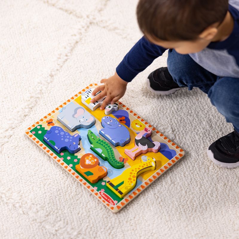 Melissa & Doug dřevěné puzzle zvířátka v zoo