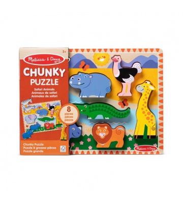 Melissa & Doug dřevěné puzzle zvířátka v zoo