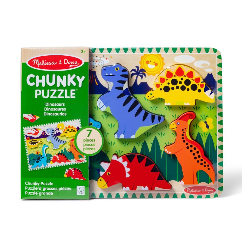 Melissa & Doug dřevěné puzzle dinosauři