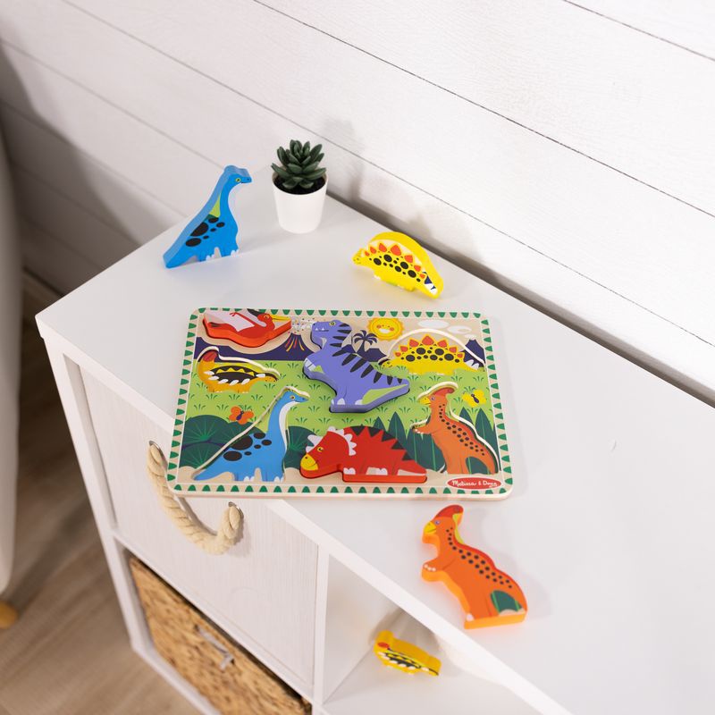 Melissa & Doug dřevěné puzzle dinosauři