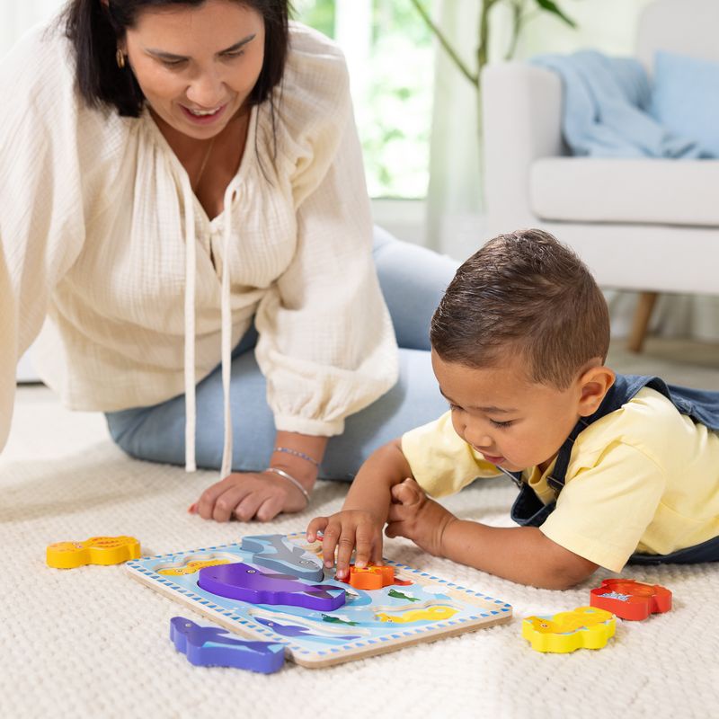 Melissa & Doug dřevěné puzzle mořská zvířátka