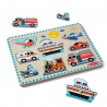 Melissa & Doug dřevěné puzzle se zvukovými efekty dopravní prostředky