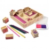 Melissa & Doug dřevěná razítka s omyvatelnými barvami veselí přátelé