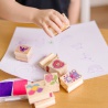 Melissa & Doug dřevěná razítka s omyvatelnými barvami veselí přátelé